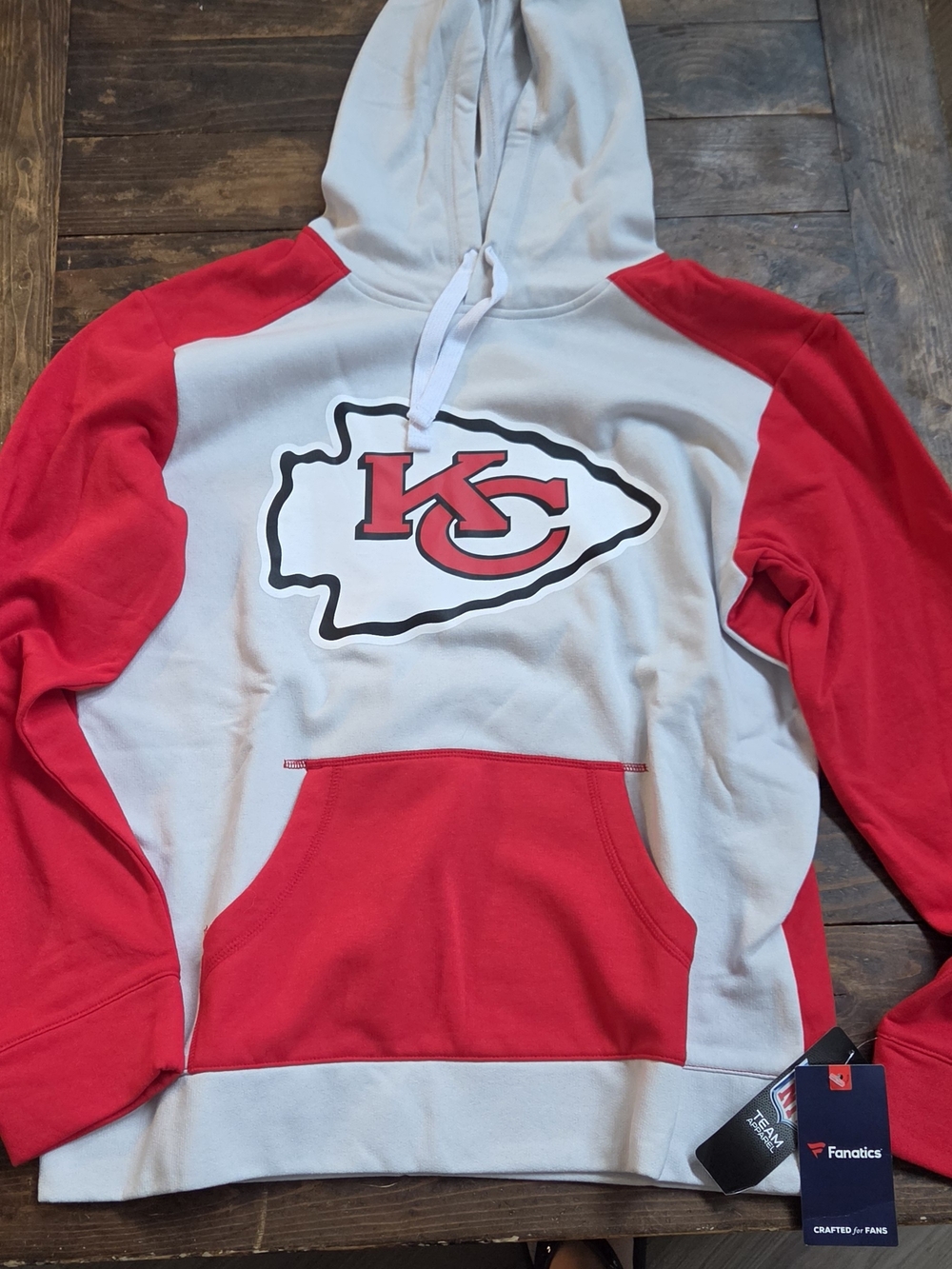 Fanatics Kansas City Chiefs Red & Gray Crewneck Hoodie